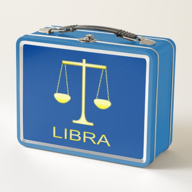 Lunch Box Panneau étoile Balance dorée de Libra (Devant)
