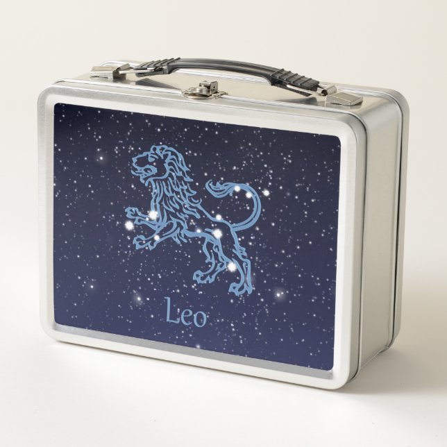 Lunch Box Panneau Léo Constellation et Zodiaque avec étoiles (Devant)