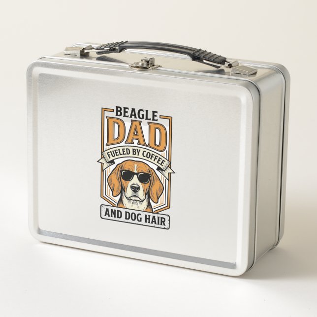 Lunch Box Papa Beagle alimenté par le café et le maillot de  (Devant)