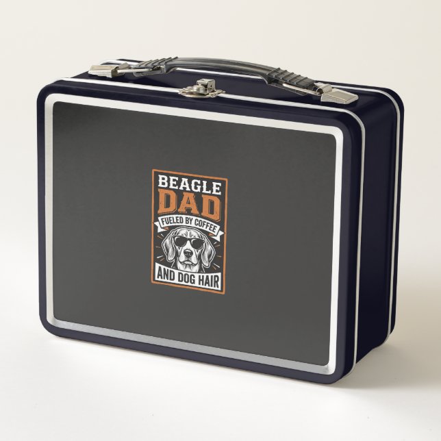 Lunch Box Papa Beagle alimenté par le café et les poils de c (Devant)