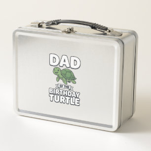 Lunch Box Papa de la tortue d'anniversaire Conception drôle