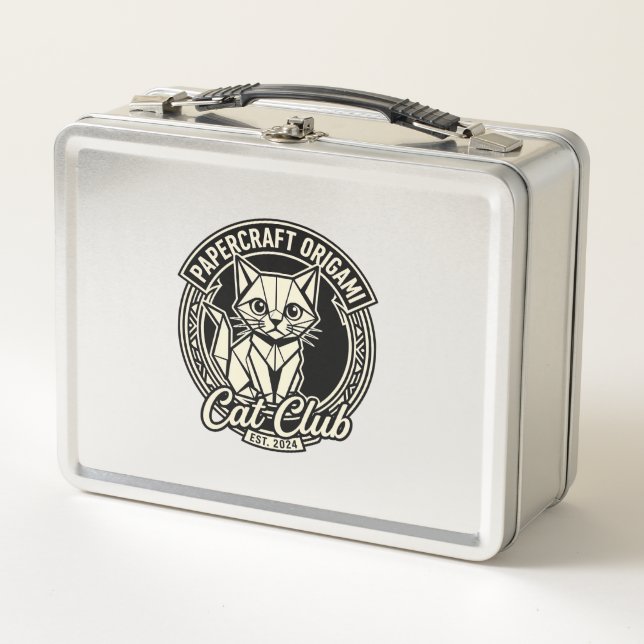 Lunch Box Papercraft Origami Chat Drôle Chat Graphique - Pap (Devant)