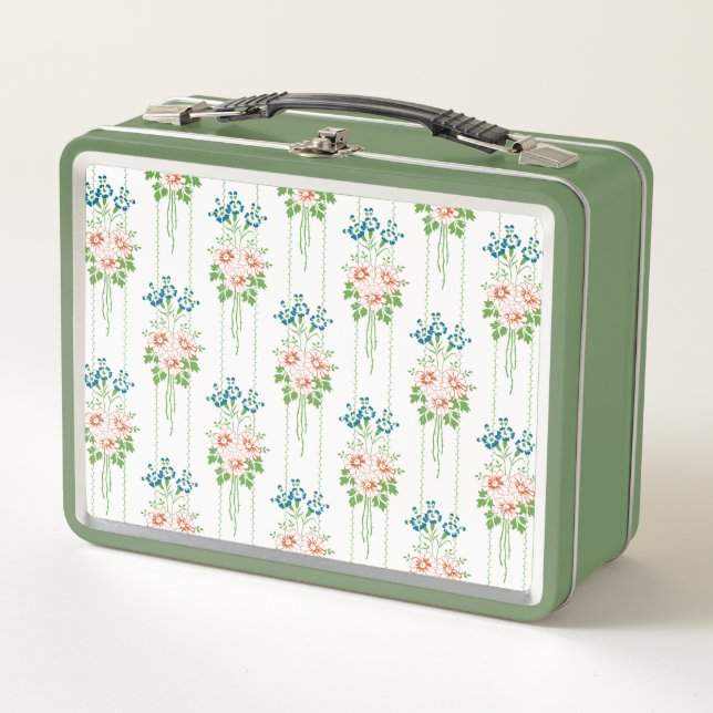 Lunch Box Papier peint baroque bouquet de fleurs (Devant)