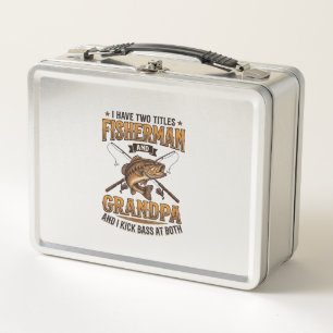 Lunch Box Papier Peint Vintage Grand-Père Pêcheur Chemise de