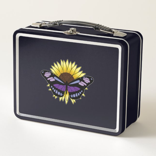 Lunch Box Papillon au tournesol (Devant)