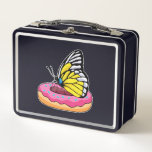 Lunch Box Papillon avec Donut<br><div class="desc">Ce design est le cadeau idéal pour un anniversaire, Noël et d'autres célébrations. Il convient aux femmes, aux hommes et aux enfants.</div>