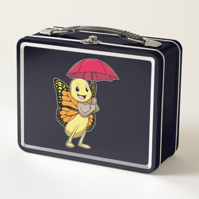 Lunch Box Papillon avec parapluie (Devant)