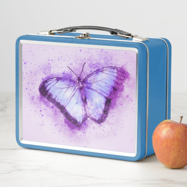 Lunch Box Papillon d'art (En situation)