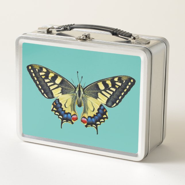 Lunch Box Papillon jaune et noir   (Devant)