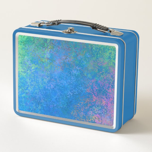 Lunch Box Par l'encre d'alcool de mer, Abstraite acrylique (Devant)