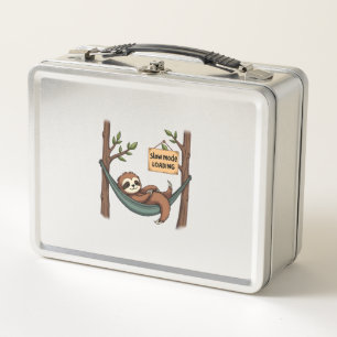 Lunch Box Paresseux endormi vintage drôle art animal paresse