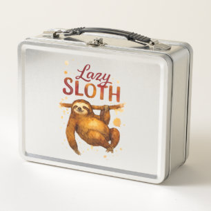Lunch Box Paresseux fainéant en encre alcoolique T-Shirt cla