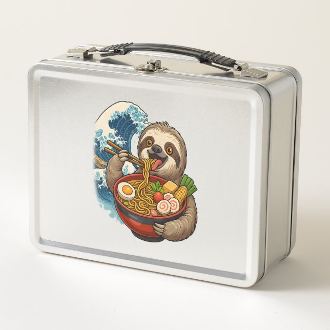 Lunch Box Paresseux mangeant du ramen japonais (Devant)