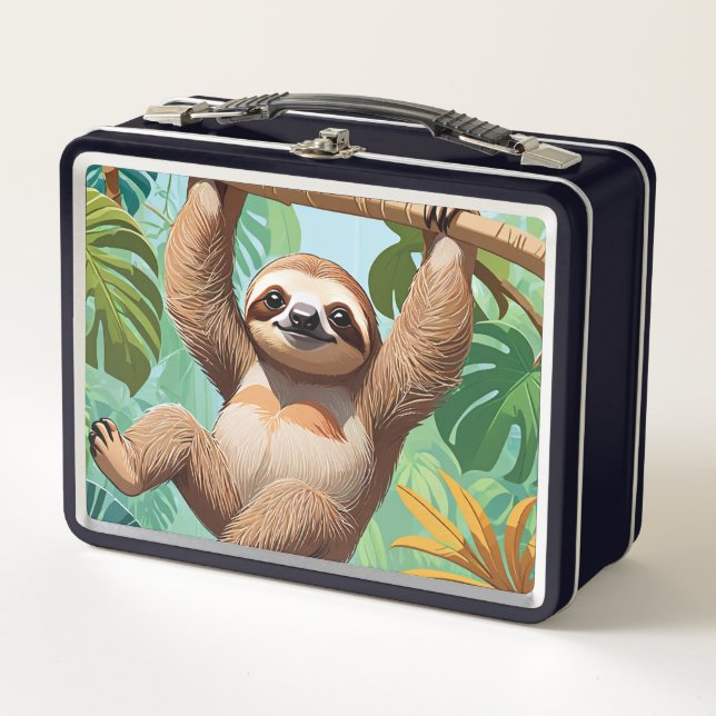 Lunch Box Paresseux sur un arbre  (Devant)