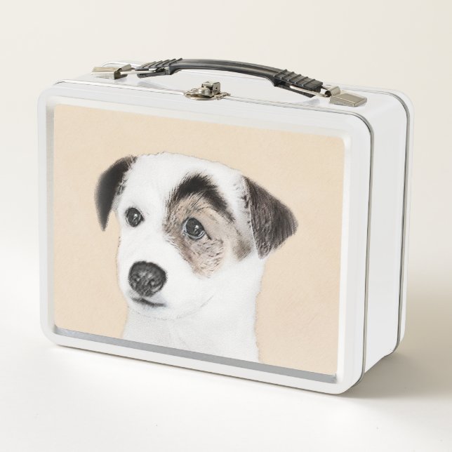 Lunch Box Parson Jack Russell Terrier Peinture - Chien Art (Devant)
