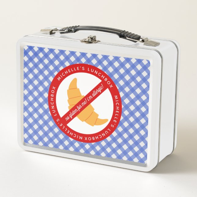 Lunch Box Pas de gluten pour moi ! - Avertissement d'allergi (Devant)