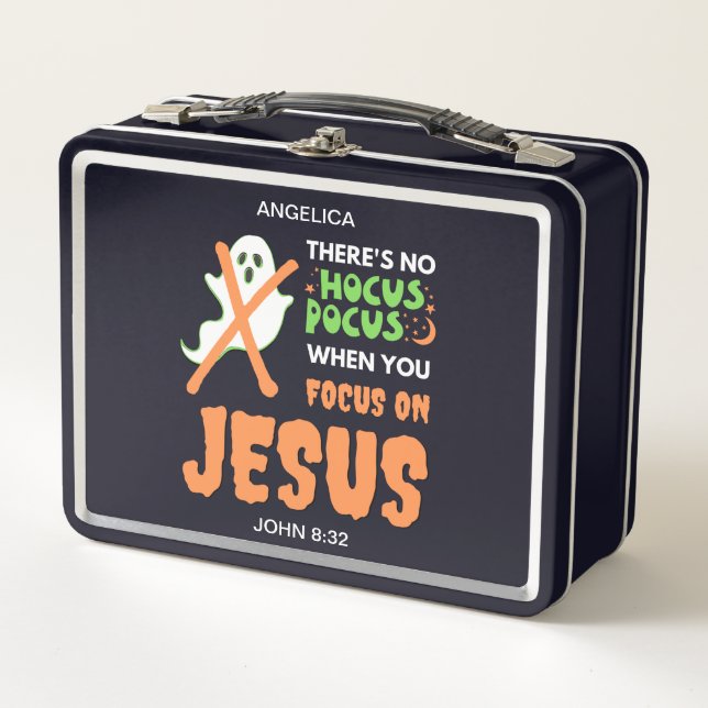 Lunch Box PAS DE HOCUS POCUS Christian Halloween (Devant)