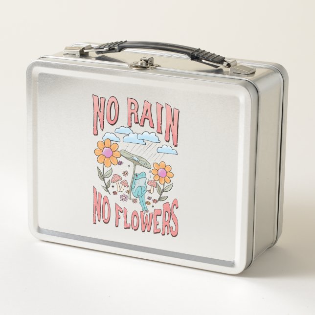 Lunch Box "Pas de pluie, pas de fleurs" | Floral inspirant (Devant)
