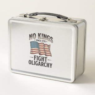 Lunch Box Pas de rois depuis 1776 Combat Oligarchie Design v