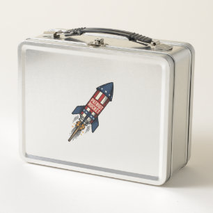 Lunch Box Patriot Rocket 4 juillet conception de feux d'arti