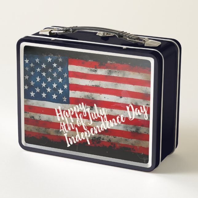 Lunch Box Patriotique 4 juillet Fête de l'Indépendance (Dos)