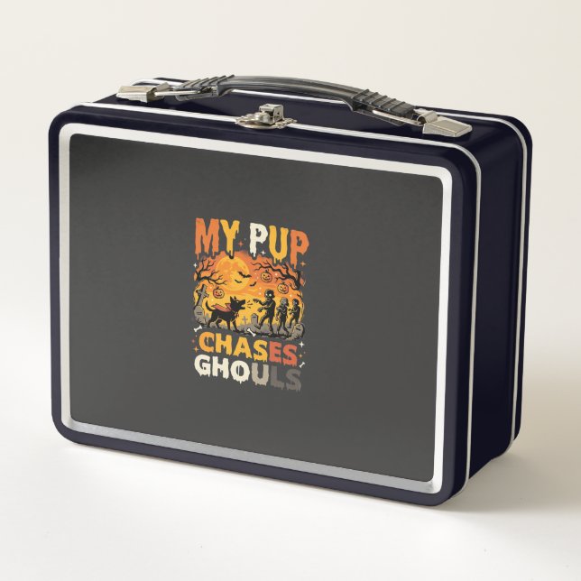 Lunch Box Patrouille de cimetière de chiens d'Halloween (Devant)