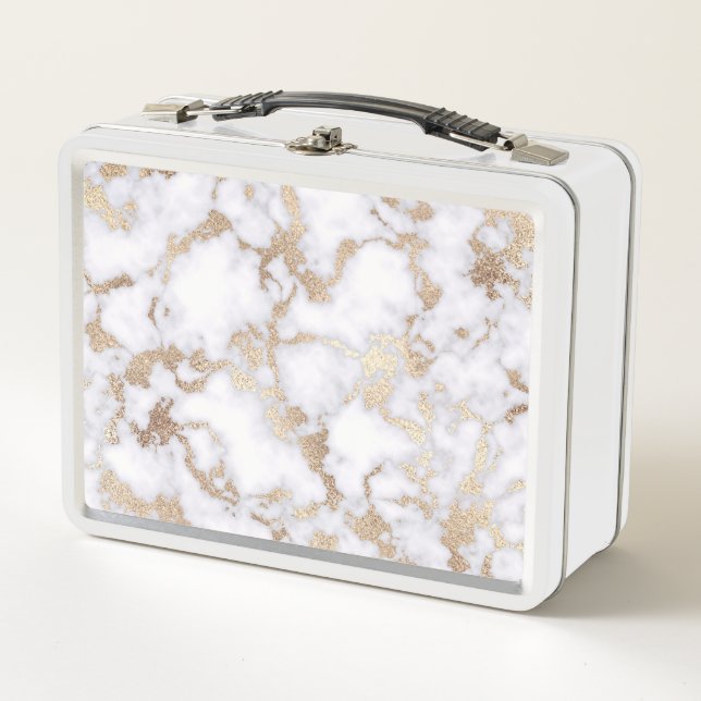 Lunch Box Pattern de Chic White Gold Foil (Devant)
