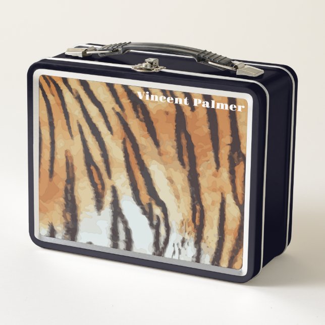 Lunch Box Peau de Tigre Noir (Devant)