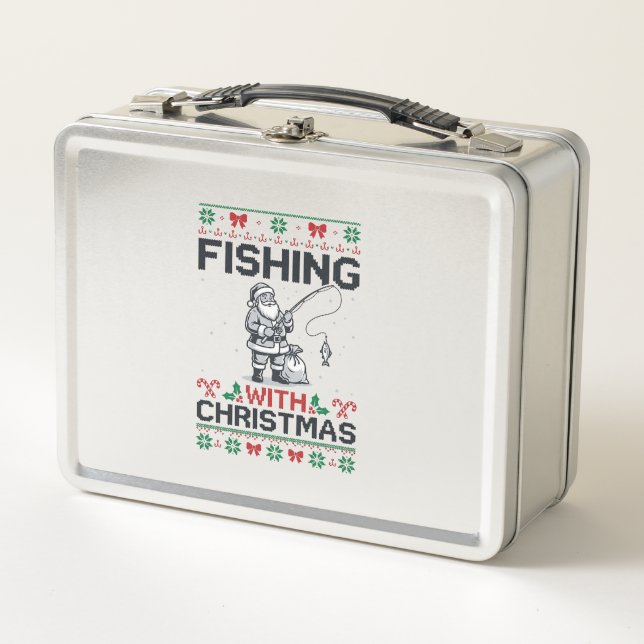 Lunch Box Pêche avec la fête de Noël Santa (Devant)