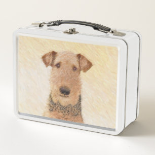 Lunch Box Peinture Airedale Terrier - Cute Original Art