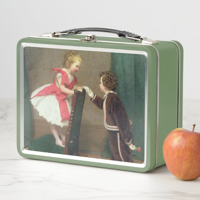 Lunch Box Peinture classique vintage d'enfants victoriens (En situation)