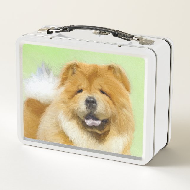 Lunch Box Peinture de Chow Chow - Art original de chien mign (Dos)