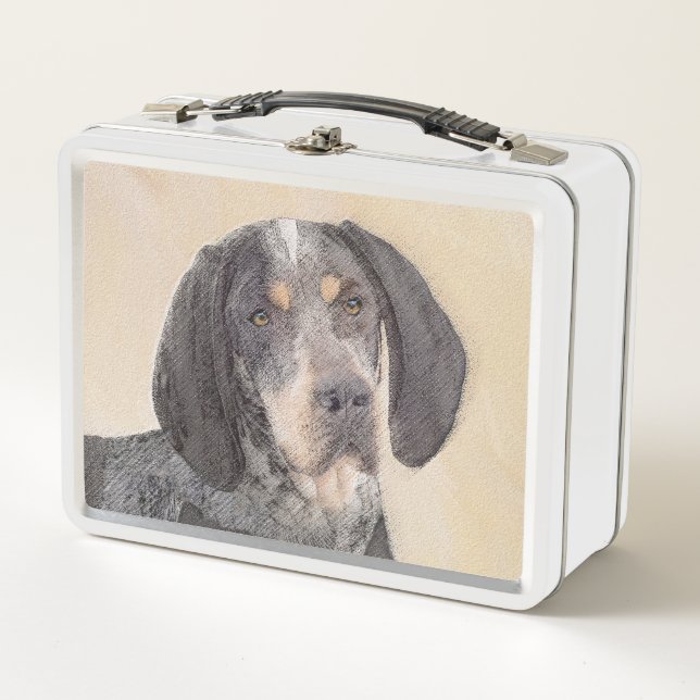 Lunch Box Peinture de linge bluetick - mignon chien original (Devant)