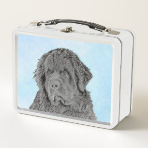Lunch Box Peinture de Terre-Neuve - Cute Original Dog Art