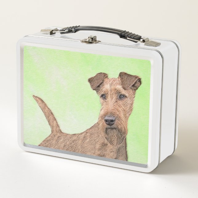 Lunch Box Peinture Irlandaise Terrier - Cute Original Chien  (Devant)