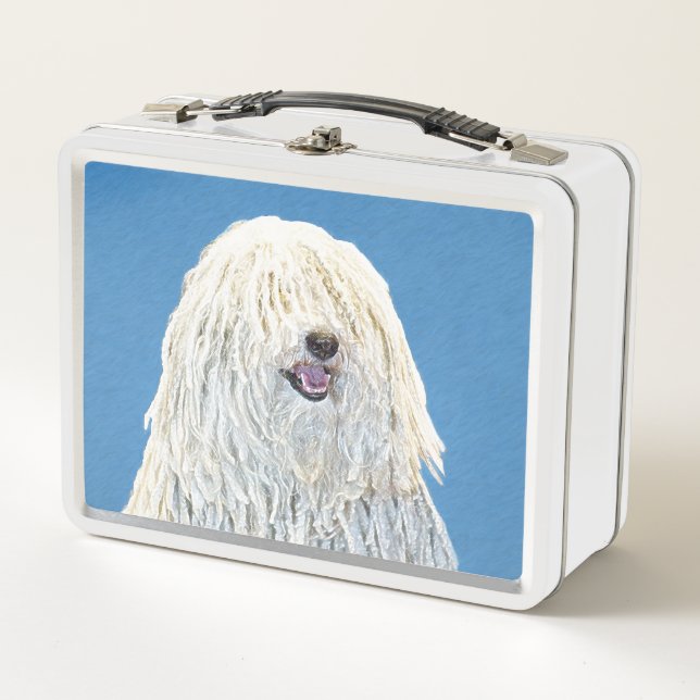 Lunch Box Peinture Puli - Cute Original Chien Art (Devant)