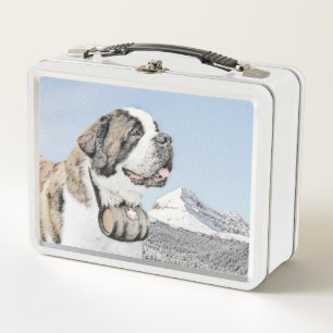 Lunch Box Peinture Saint Bernard - Cute Original Chien Art