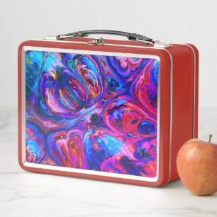 Lunch Box Peintures à teintes pourpres modernes