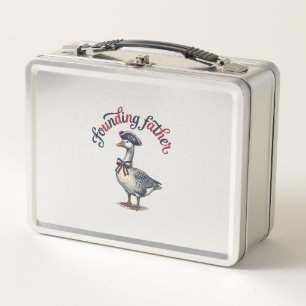 Lunch Box Père fondateur Goose Vintage Chemise patriotique D