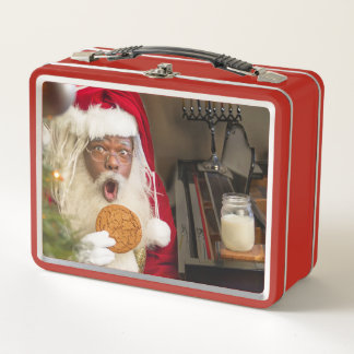 Lunch Box Père Noël est pris avec un biscuit !