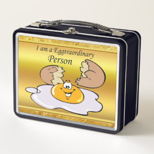 Lunch Box personnage de dessin animé oeuf frit avec grand so