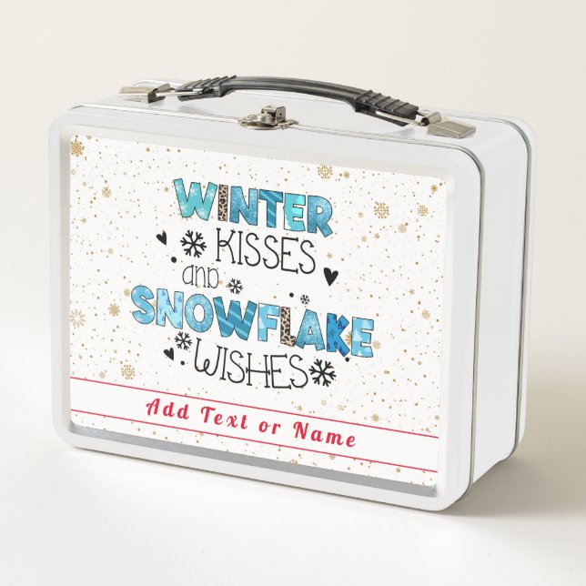 Lunch Box Personnaliser des baisers d'hiver (Devant)