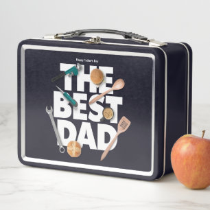 Lunch Box Personnaliser la Fête des pères heureuse   Le meil