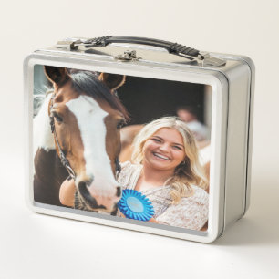 Lunch Box Personnaliser la photo de cheval de bétail de spec