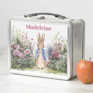 Lunch Box Personnaliser le nom de l'enfant Pierre le lapin