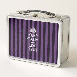 Lunch Box Personnalisez-le Conserver le calme de votre texte