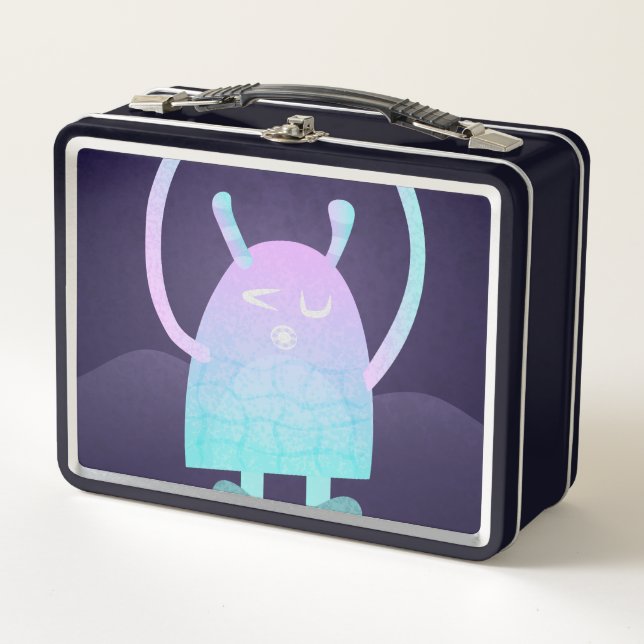 Lunch Box Petit Monstre Bleu (Devant)