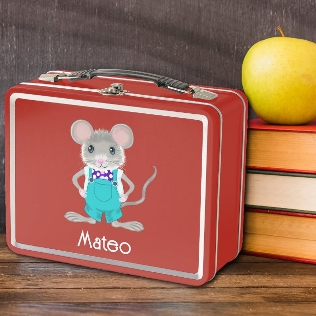 Lunch Box Petit souris mignon et élégant (Créateur téléchargé)