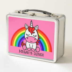 Lunch Box Petites Filles Unicorne Retour À L'École