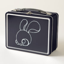 Petits lapins Fuzzy & Coyote Leaping sur un noir
